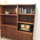 1970s teak bookcase
