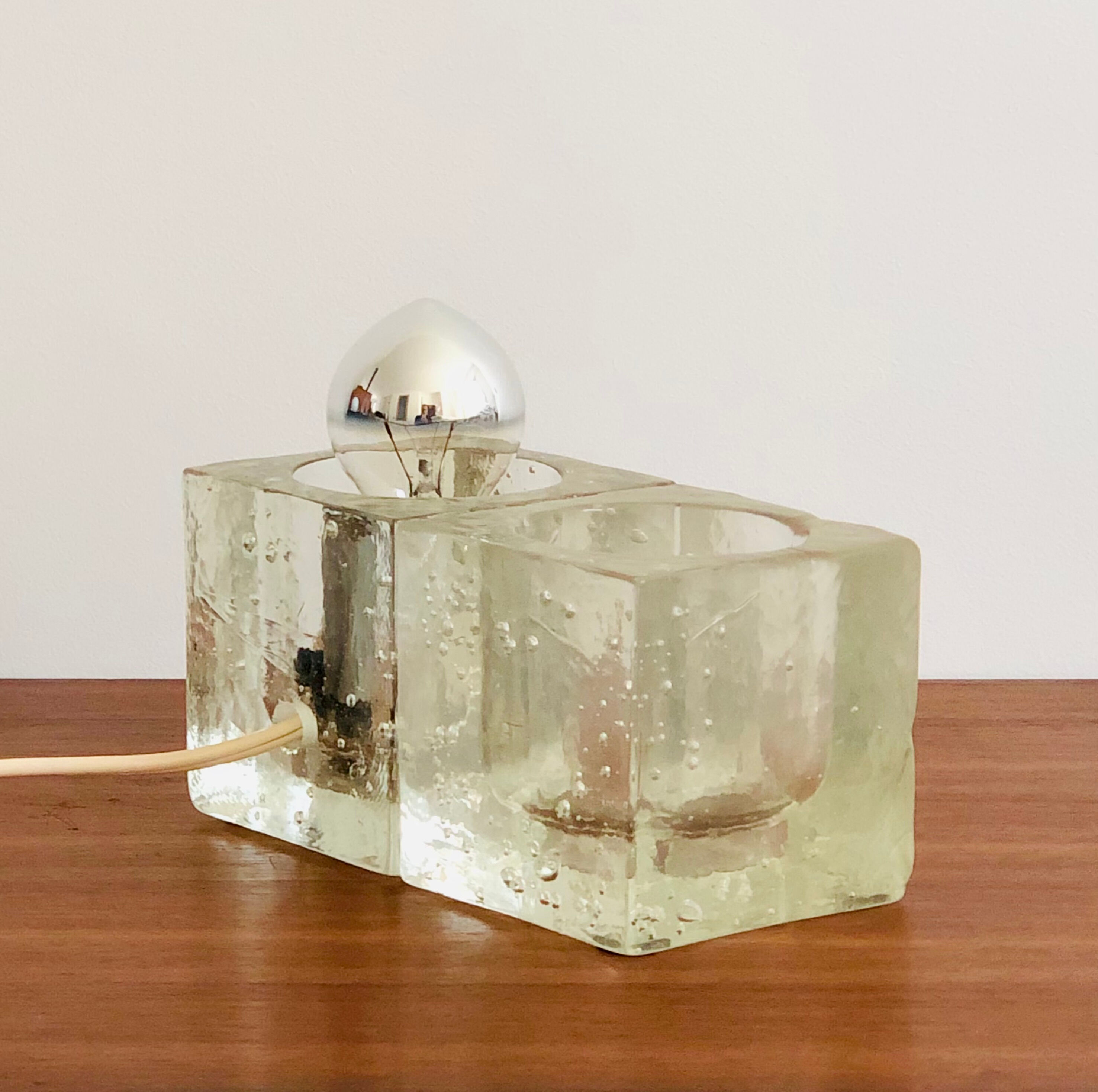 Murano glass table lamp, Italy 60s