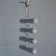 Chrome chandelier vintage 1970 swivel design