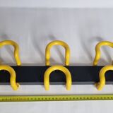 Wall rack Unilux style 80s, 3 hooks, 40 cm
