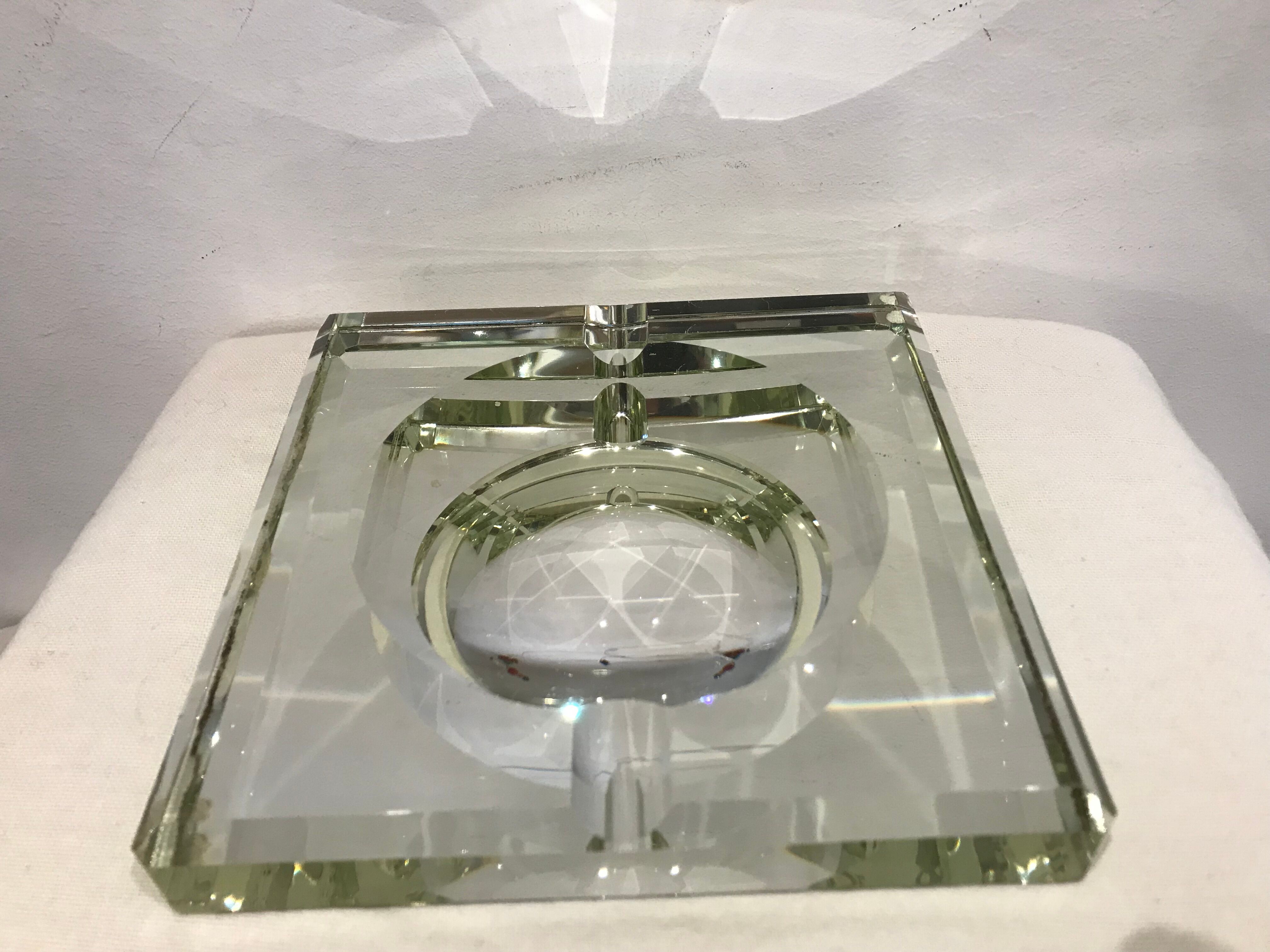 Ashtray Jean Luce mirror glass
