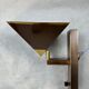 2x Vintage design bronze wall lamps
