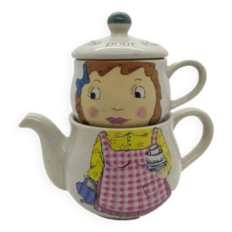 Vintage stoneware teapot