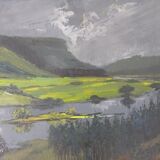 Oil s/canvas: J. de WIT, " Landscape "