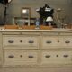 Commodity to 4 antique industrial drawers in 1900s oak
