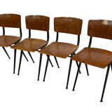Vintage Eromes Marko Holland chairs set of four  60's Design