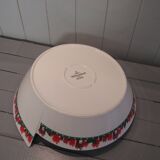 Large white salad bowl with a red décor Villeroy & Boch