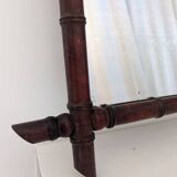 Antique bamboo mirror