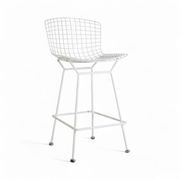 Tabouret de bar en fil métallique Harry Bertoia 428 de White Knoll Original