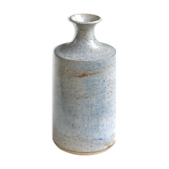 Vase bouteille en grès de Michel Tequi, années 80