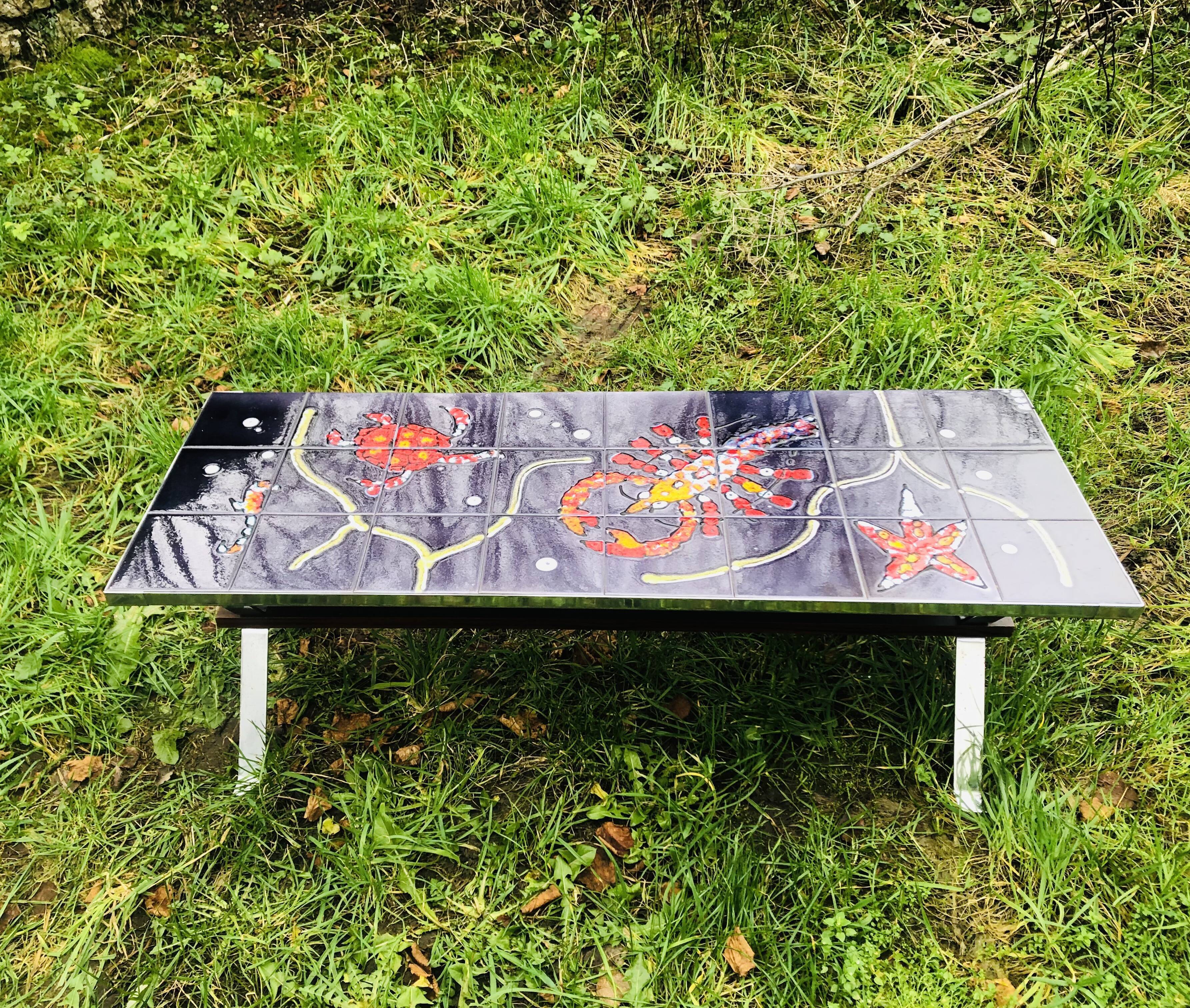 Coffee table Ceramic Adri 70s