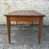 Oak farmhouse table two drawers