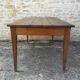 Oak farmhouse table two drawers
