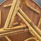 Round rattan coffee table Audoux-Minnet