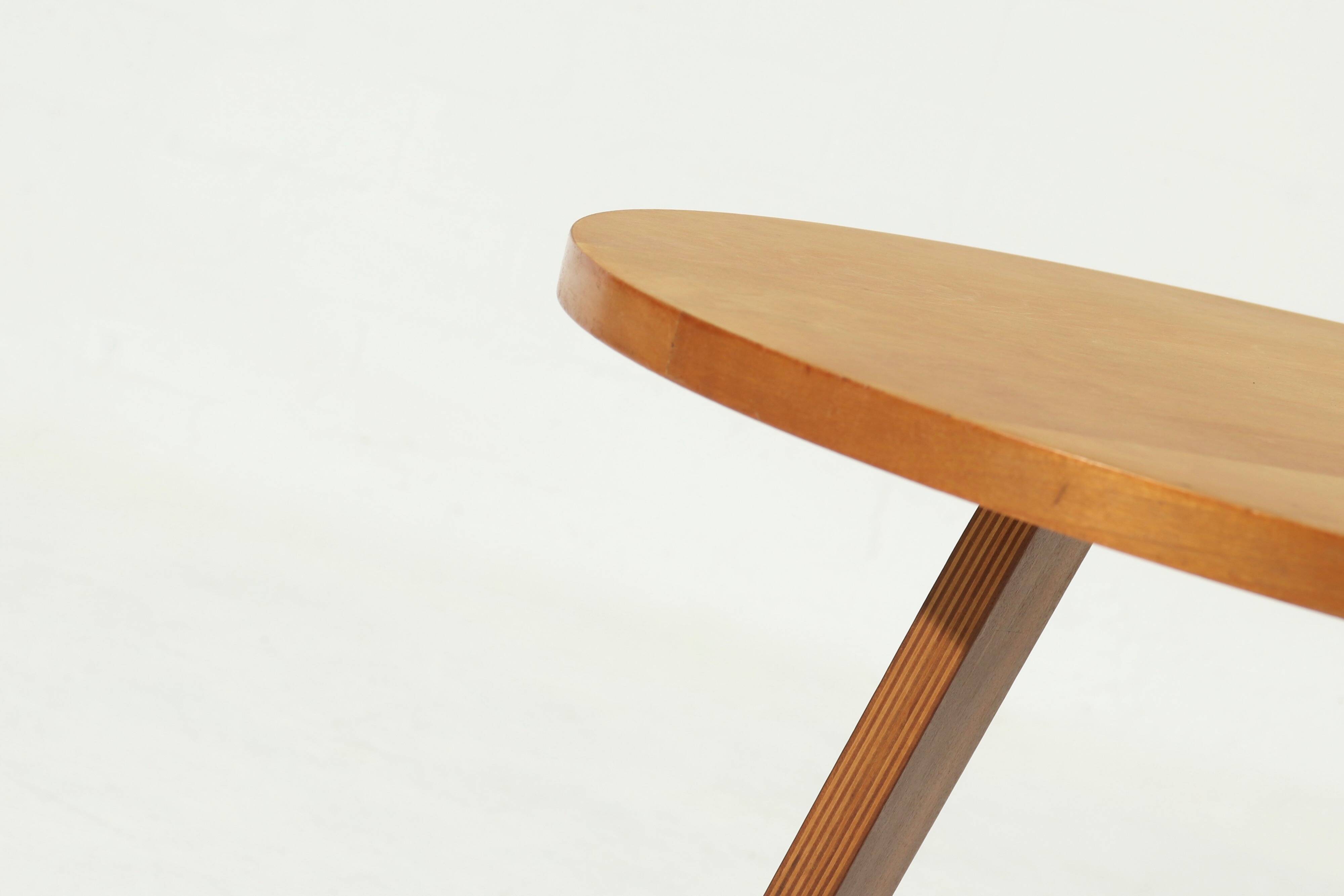 Round Tripod Side Table by Cor Alons for Gouda den Boer 1950s