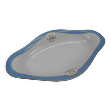 ravier plat porcelaine Paris Klotz old french porcelain dish 19th