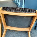 6 chaises ancienne vintage design scandinave pieds compas