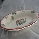 Longwy earthenware basket decorated Marseille around 1930