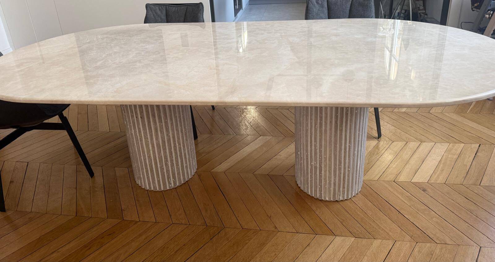 Marble dining table