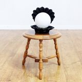 Pedestal with solid wood, plant holder