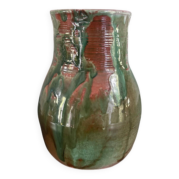 Vase artisanal signé