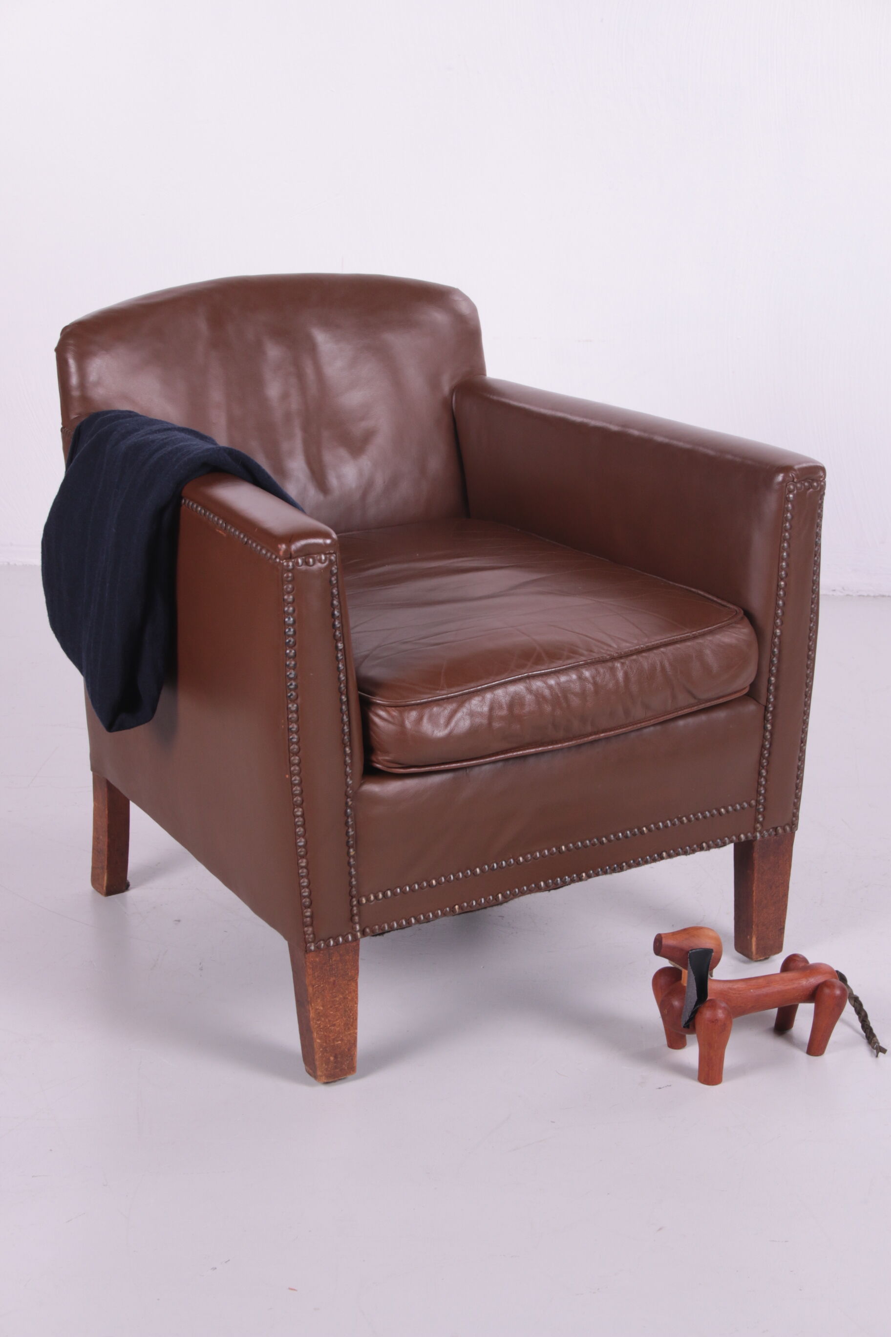 Vintage sheepskin armchair