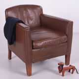 Vintage sheepskin armchair