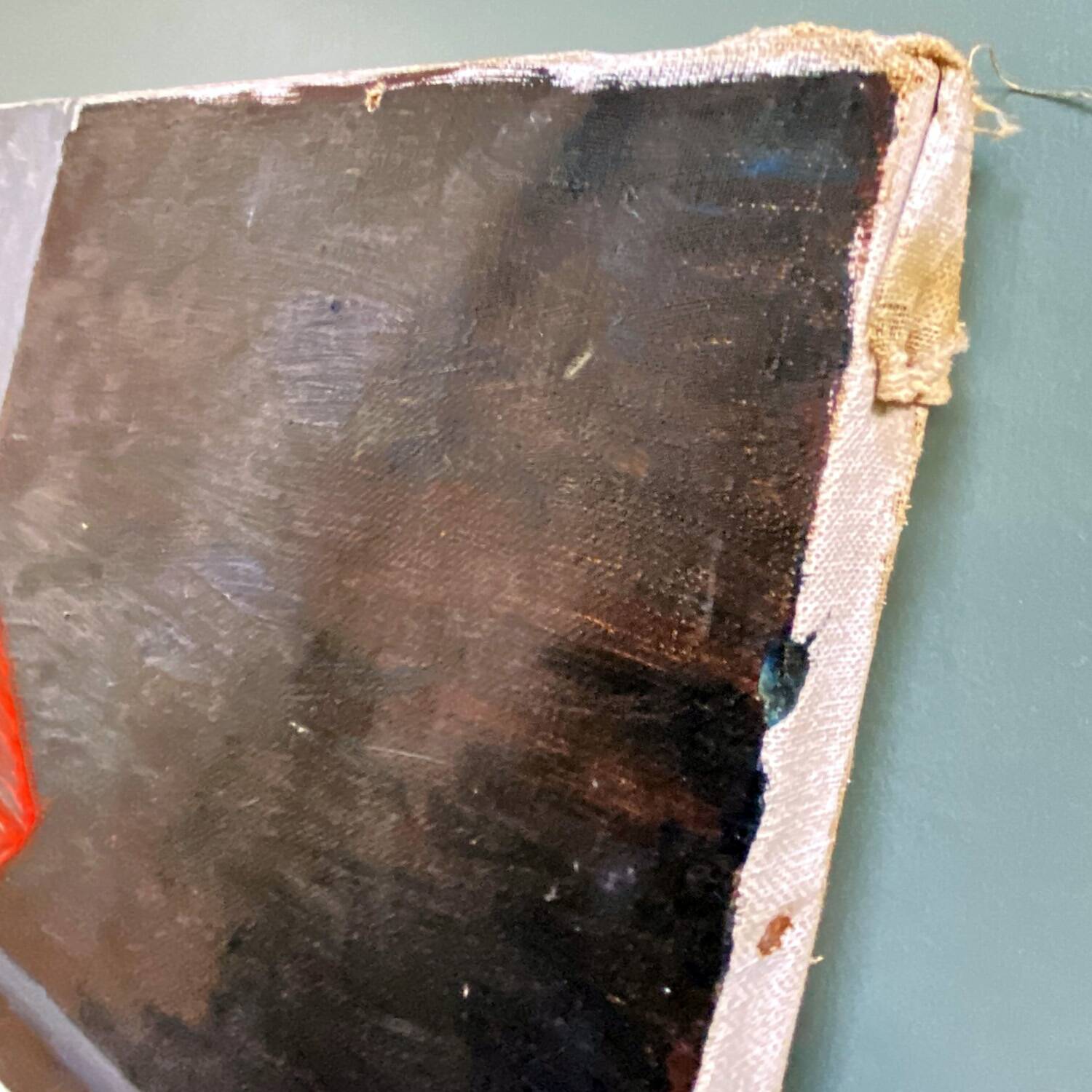 Large painting "forbidden fruits" signed