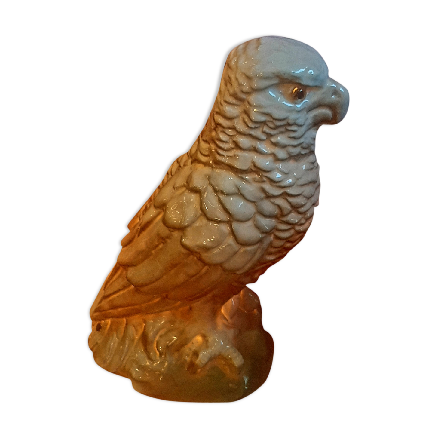 Veilleuse aigle en porcelaine art déco