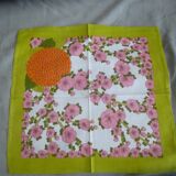 Nappe Bassetti et ses 12 serviettes de table années 70
