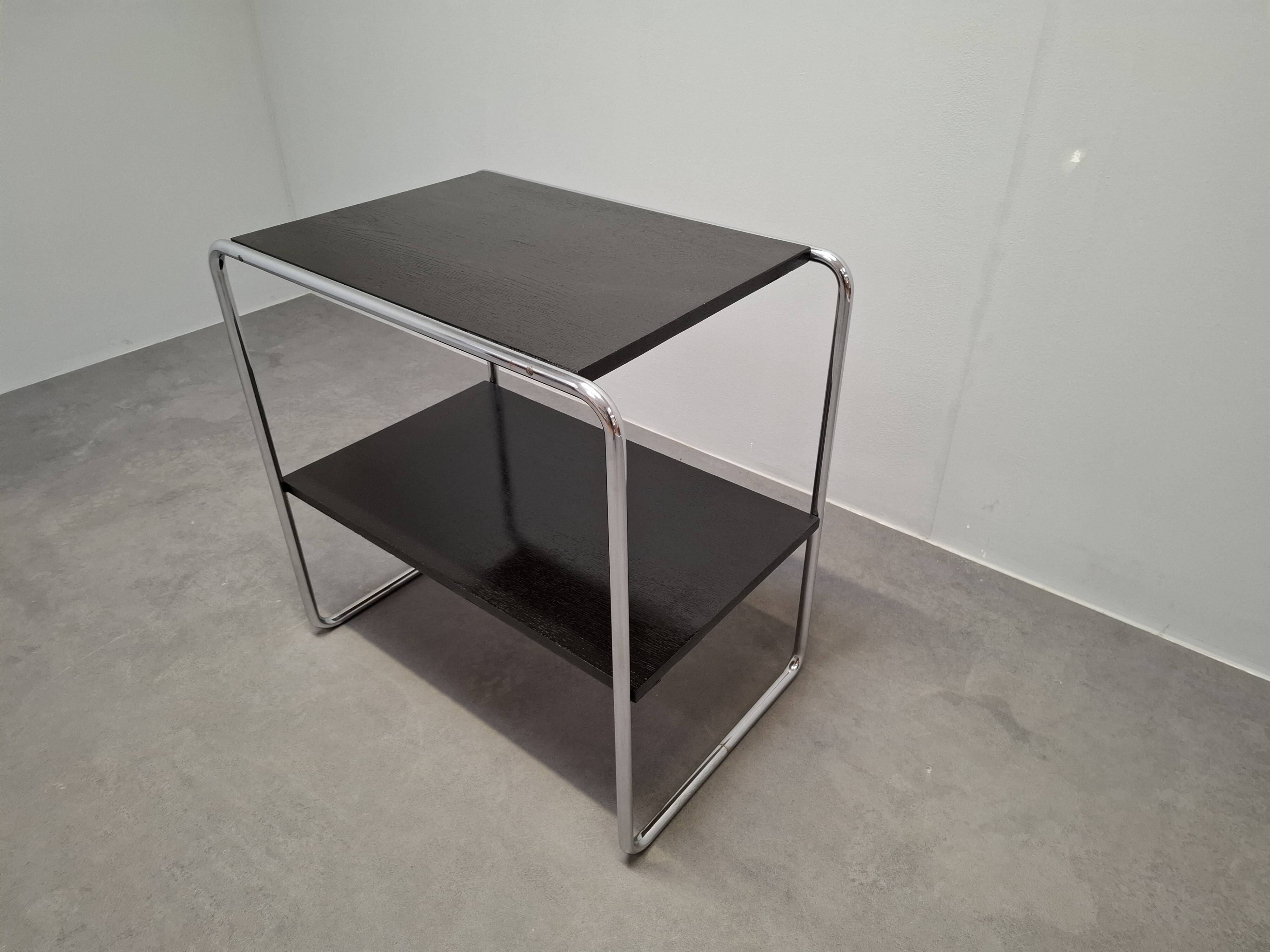 Bauhaus Side Table Attributed to Marcel Breuer, Czechoslovakia