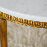 60s marble side table coffee table