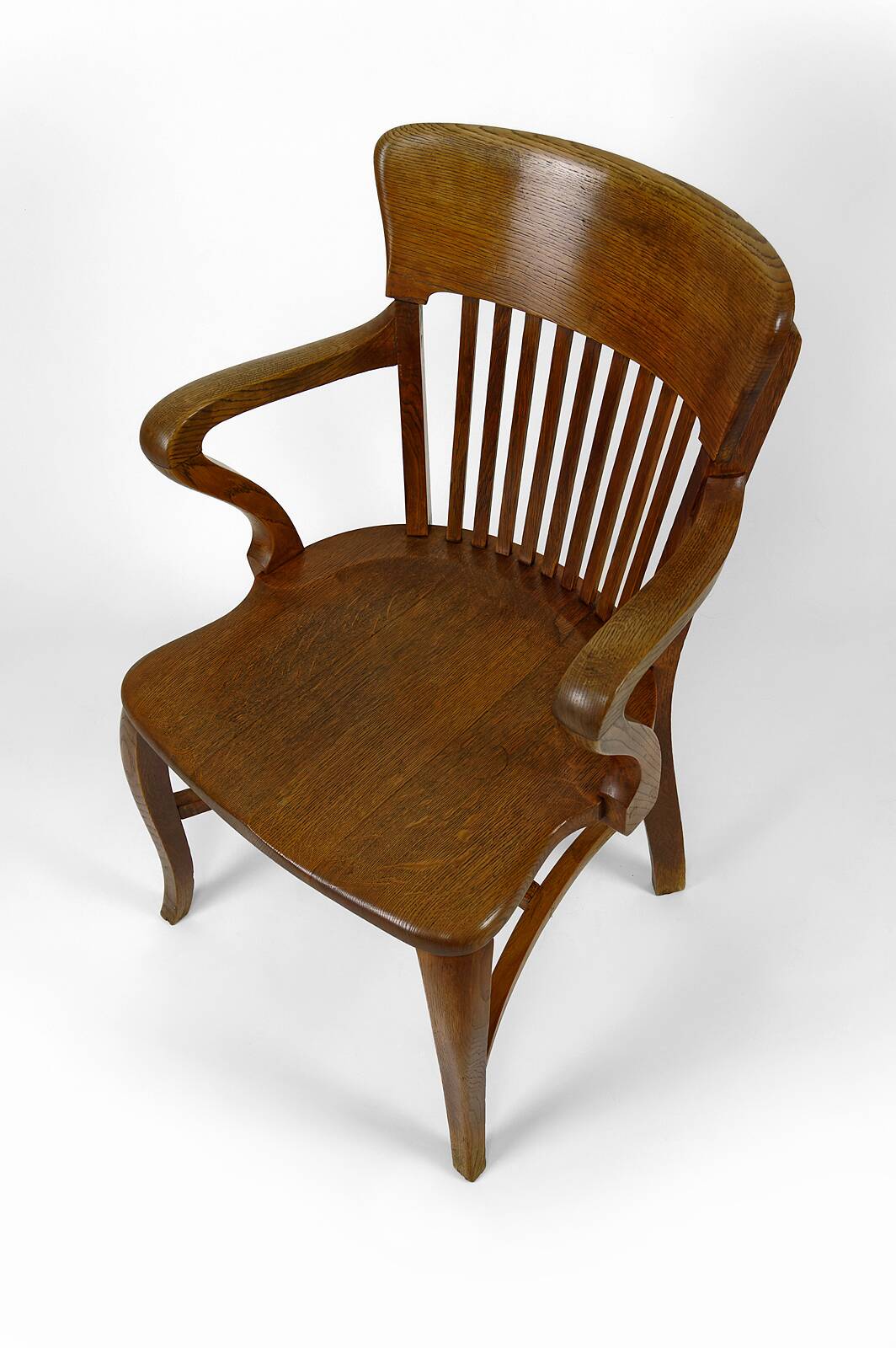 American oak office armchair, USA, circa 1900