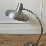 Flexible chrome metal desk lamp, 1970s