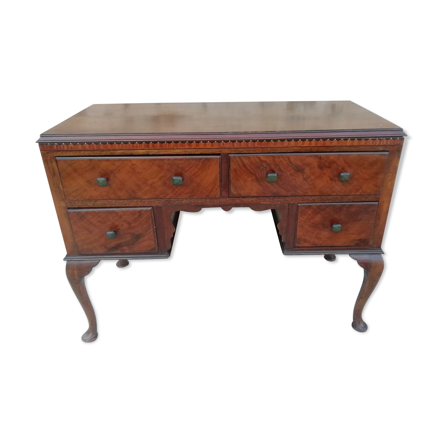 Walnut chippendale desk