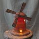 Rattan windmill lamp
