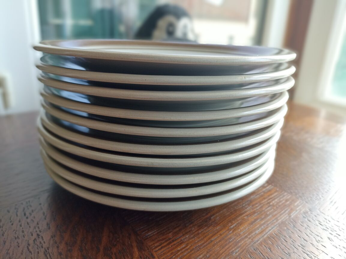 10 dessert plates - Longchamp - Grises et chocolat