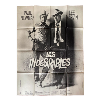 Original movie poster "The Undesirables" Paul Newman, Lee Marvin 120x160cm 1972