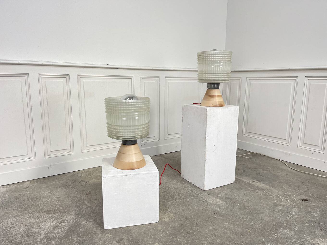 Pair of 50's table lamps