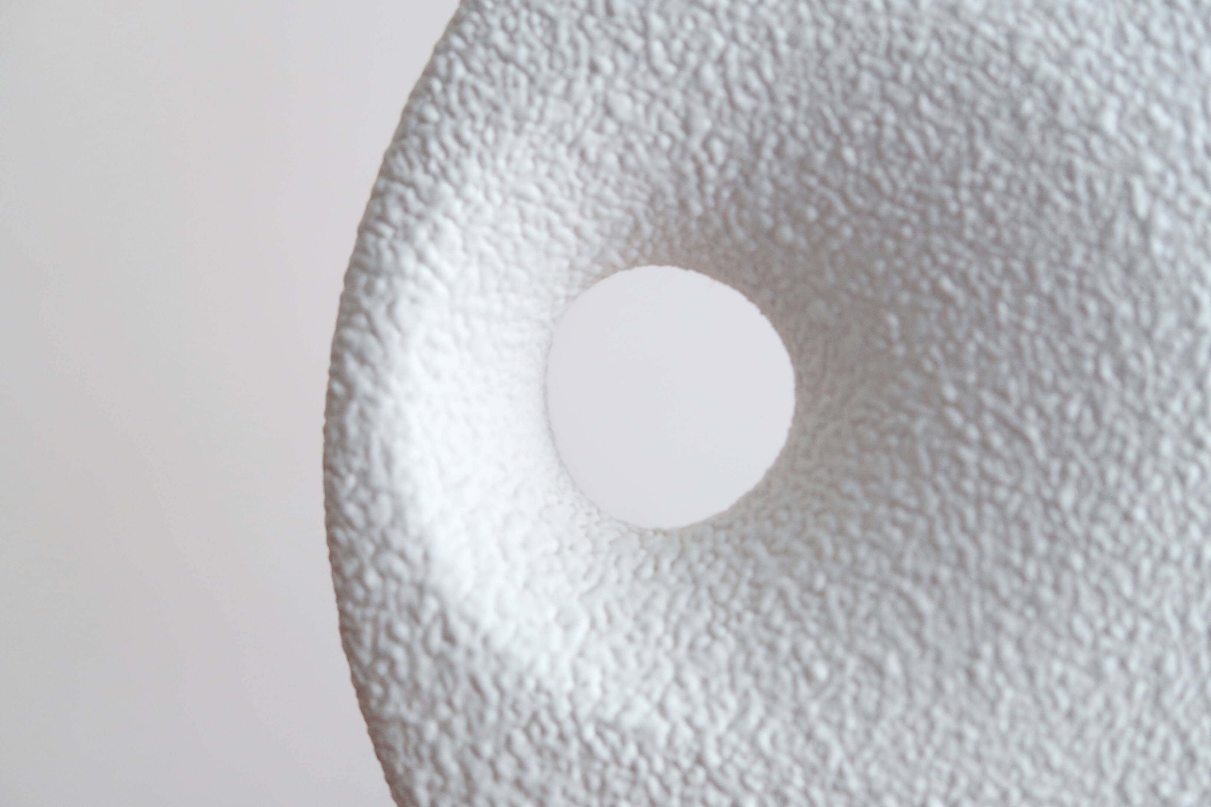 White ceramic vase by Roberto Rigon, Bertoncello, 60s