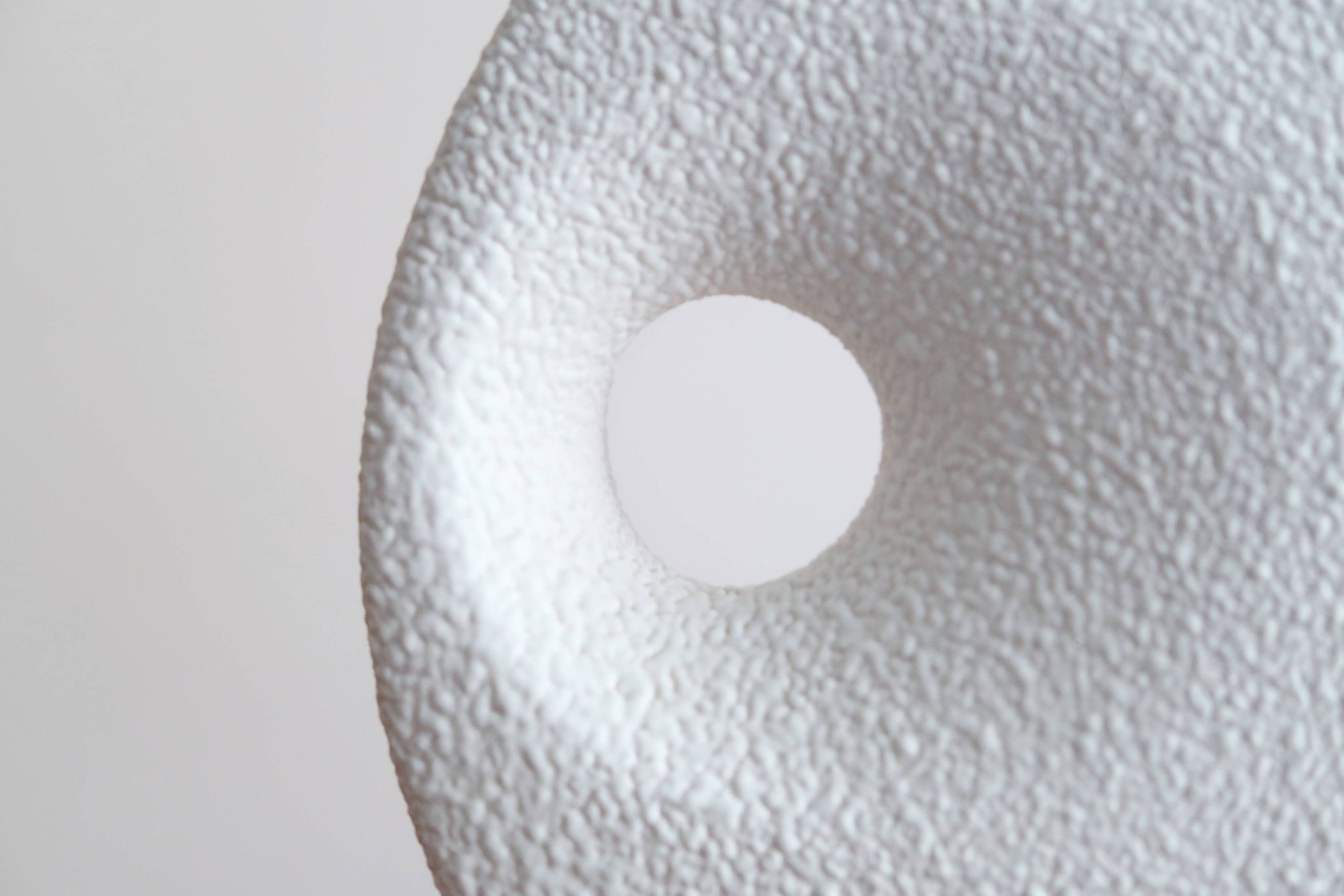 White ceramic vase by Roberto Rigon, Bertoncello, 60s