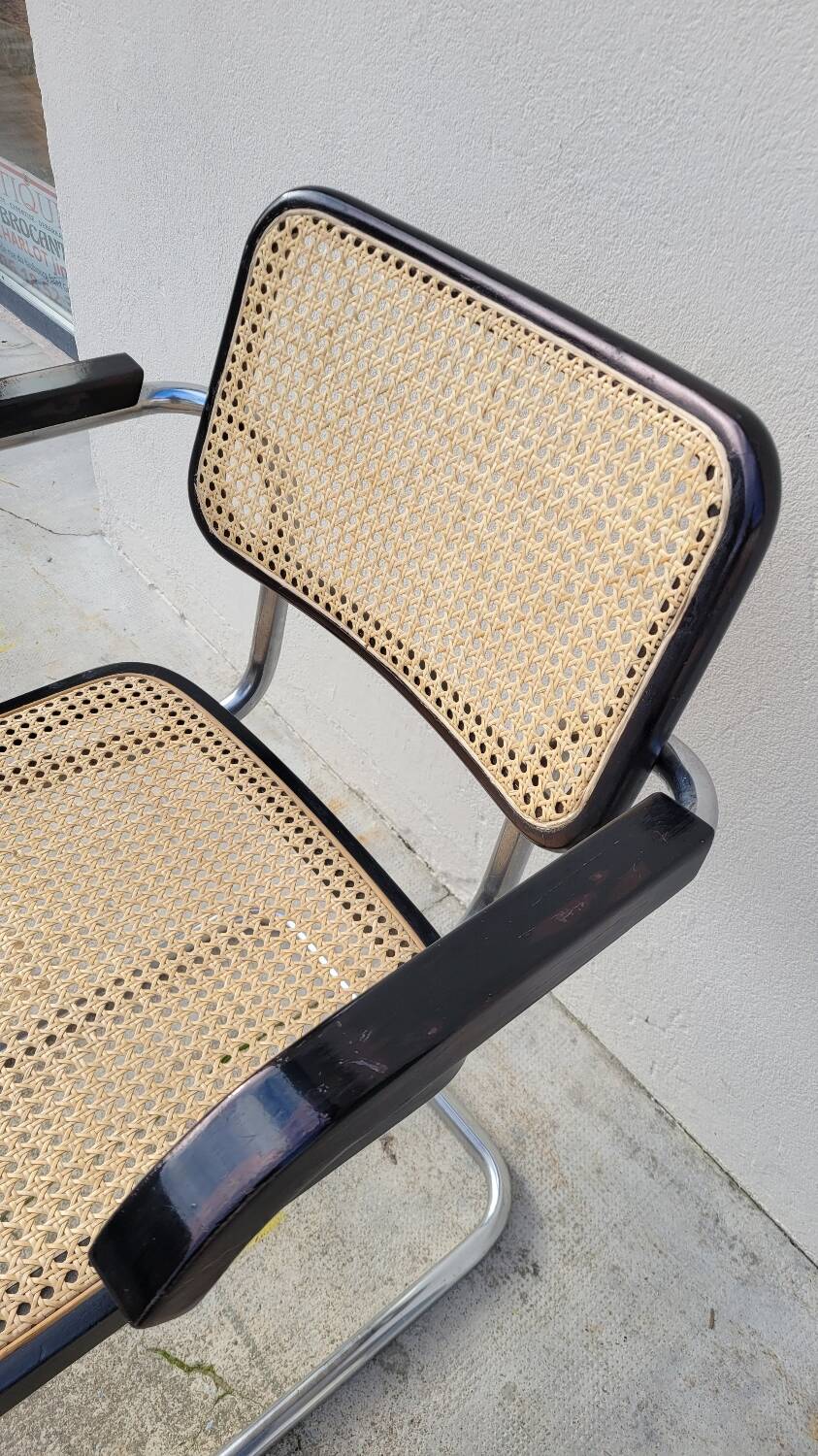 Marcel Breuer armchair model b64 cesca signed Made in Italy