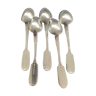 5 small spoons solid silver punch Russia Nicholas ll, weight 155grs