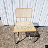 Vintage Breuer style caned chair