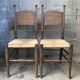 Pair of chairs by E G Punnett edition William Birch circa 1910