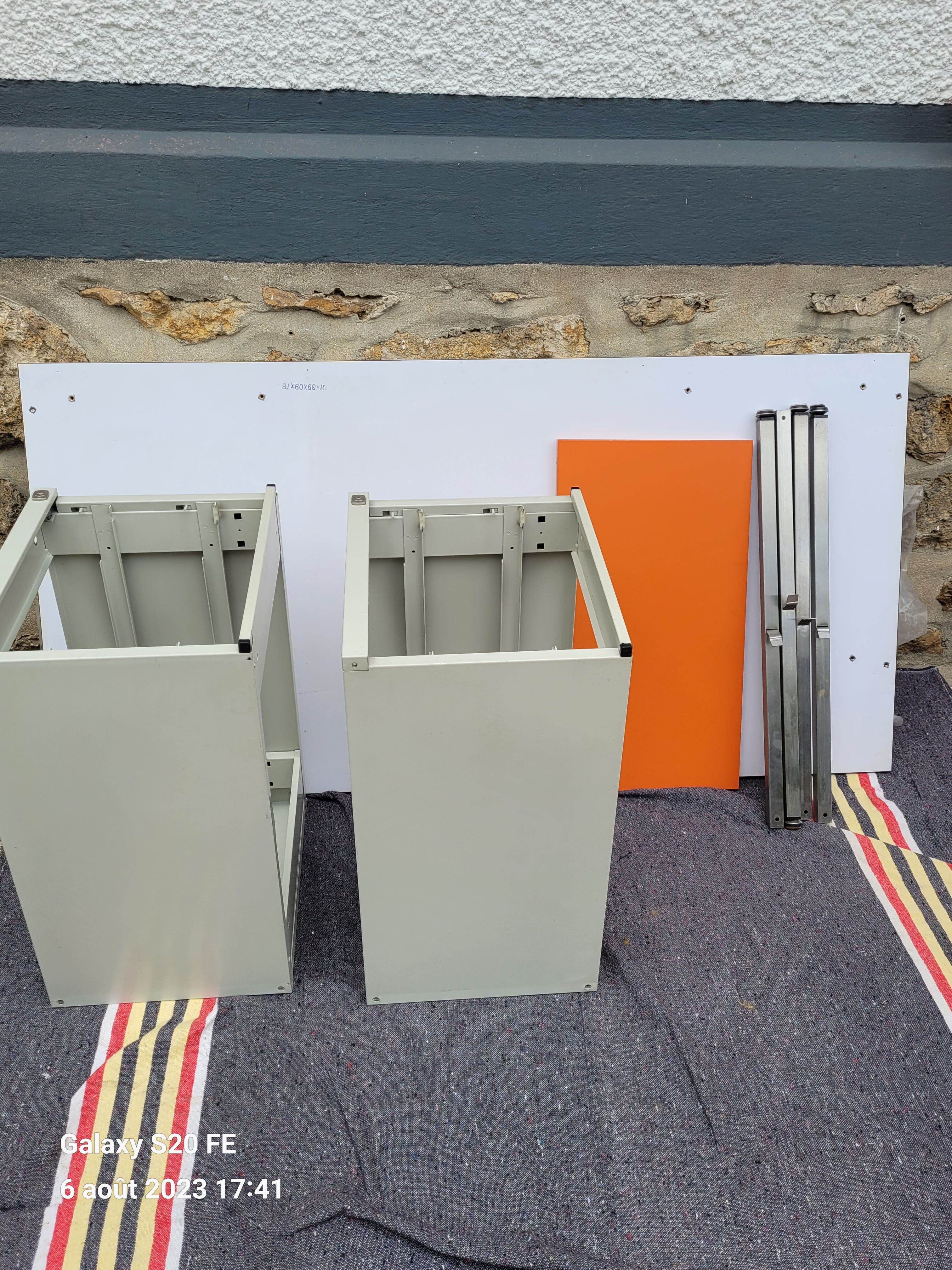 1980s desk and chair set