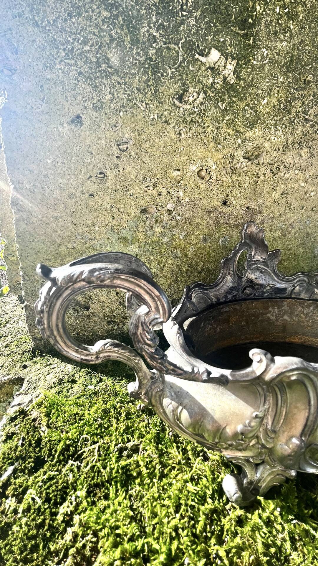 Silver Plated Jardinière, French Art Nouveau Centrepiece