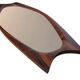 Rosewood mirror Sandholdt for Jansen, Danish, 1960s