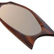 Rosewood mirror Sandholdt for Jansen, Danish, 1960s