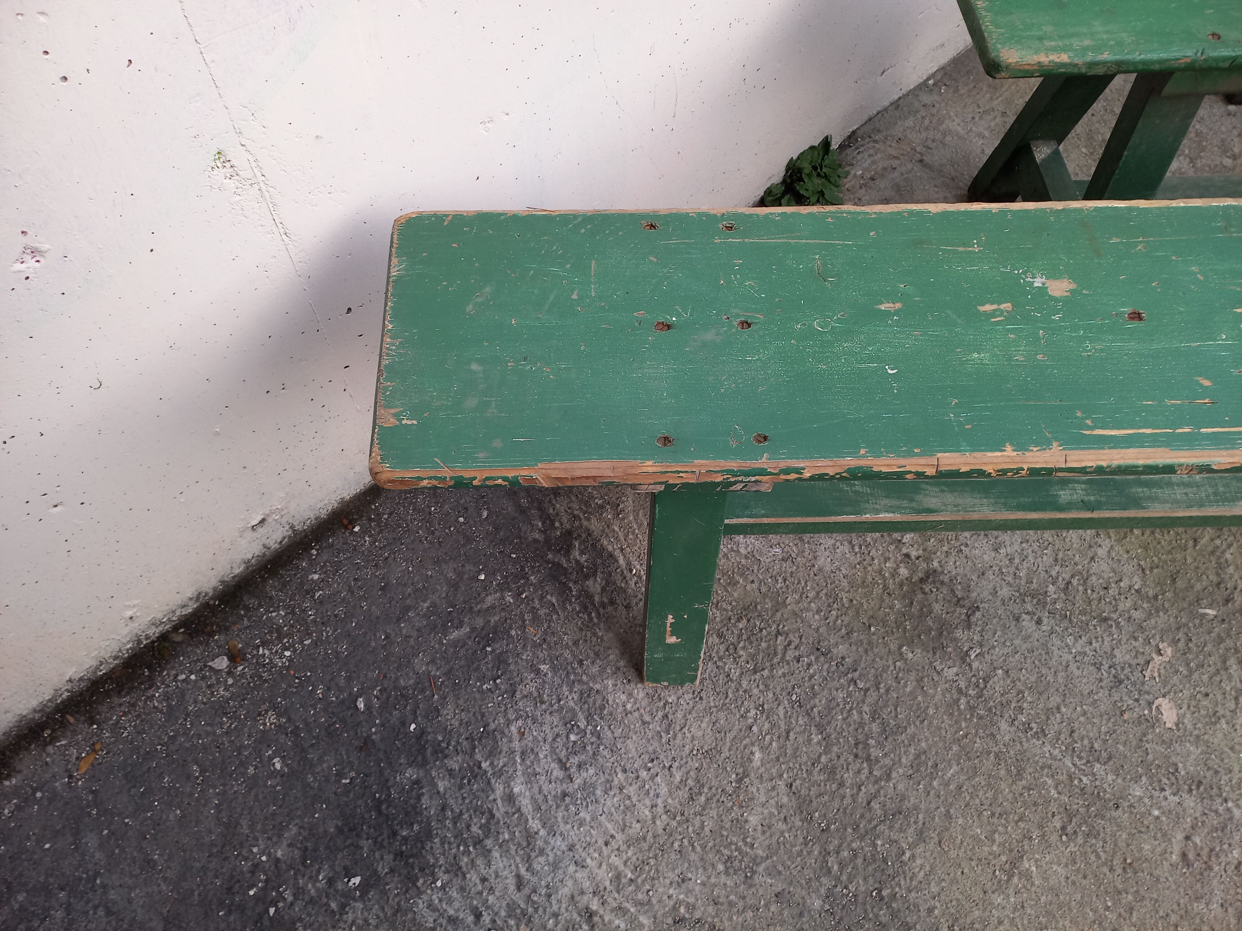 Benches of guinguettes, lot of 5